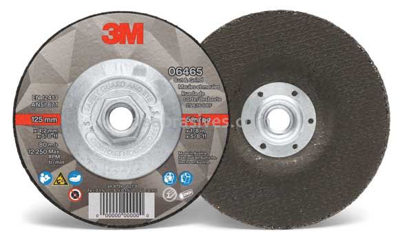 3M™ 7100218280 5 x 1/8 x 5/8"-11 06465 T27 Cut & Grind Wheel