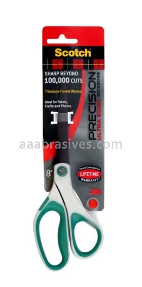 3M&trade; 7010311356 Scotch&trade; Precision Ultra Edge 8" Scissors 1458TU-MIX Blue Green and Lavender