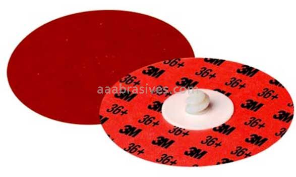 3M&trade; 7100001474 2" 36 Grit Maroon TR 984F Cubitron&trade; II Roloc&trade; Durable Edge Disc