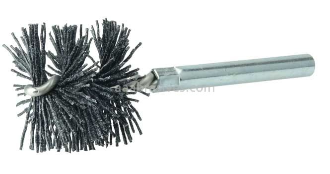 Weiler 21765 Burr-Rx 1-1/4"-Dia Power Tube Brush .026/120 CG Crimped Fill 1" Brush Length 3-1/2" Overall Length