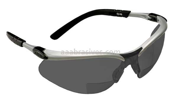 3M™ 7000127493 BX™ Reader Protective Eyewear 11378-00000-20 Gray Lens Silver Frame +2.0 Diopter