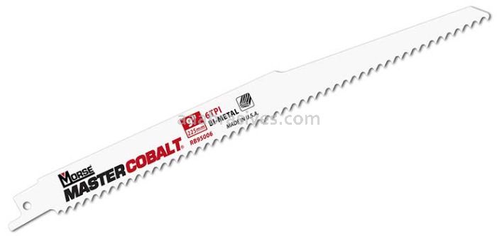 Morse Master Cobalt® Wood Reciprocating Saw Blade 12x3/4x.050 2/3 TPI | 5 Blades/Retail Pkg