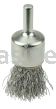 Weiler 10376 3/4" Nickel-Plated Cup End Brush .014" Stainless Steel Crimped Wire Fill