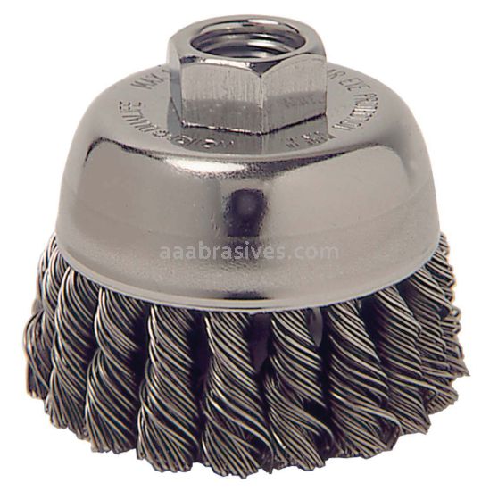 Weiler 36043 - 2-3/4" .020, M14 x 2.0 A.H., Retail Pack, Vortec Pro Knot Wire Cup Brush - 012382360436