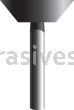 B-103, 5/8x3/16x1/8"sk, Mounted Point, Vitrified, PA/O