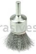 Weiler 10375 Nickel-Plated Cup End Brush 3/4" .0104" Stainless Steel Crimped Wire Fill