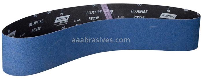 Norton 4 x 60 120-X Grit BlueFire R823P ZA Narrow Belts
