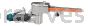 Dynabrade 40352 Dynafile II Abrasive Belt Tool .4 hp 7 Degree Offset 25,000 RPM Front Exhaust