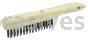 Weiler 25100 Vortec Pro Scratch Brush .012 Carbon Steel Fill Shoe Handle 4 x 16 Rows