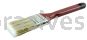 Weiler 40018 2" Flat Sash Brush Poly/Nylon Fill 2-1/2" Trim Length Red Lacquered Handle