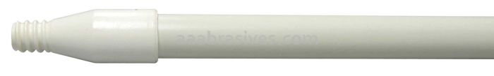 Weiler 44563 60" Fiberglass Handle Threaded 1" Diameter White Food Service