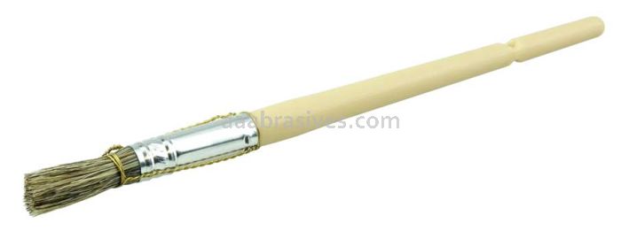 Weiler 40077 7/16" Bridled Glue Brush Grey China Bristle 1-1/4" Trim Length Long Foam Handle