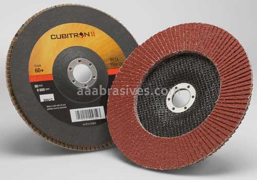 3M™ 7000148185 7 x 7/8 60+ Grit 967A T27 Cubitron™ II Flap Disc