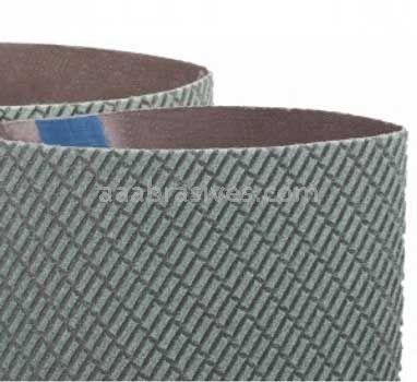 1x130 337DC Channel Structured Abrasive Belts Grit A100 / P220