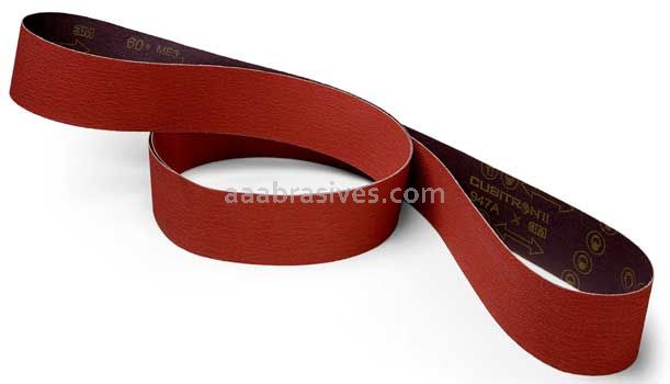 3M™ 7100139895 1/2 x 24 80+ Grit 947A Cubitron™ ll Cloth Belt