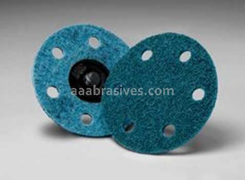 3M™ 7100086473 3 x 6 Holes TR A/O Very Fine Scotch-Brite™ Roloc™ Surface Conditioning D/F Disc