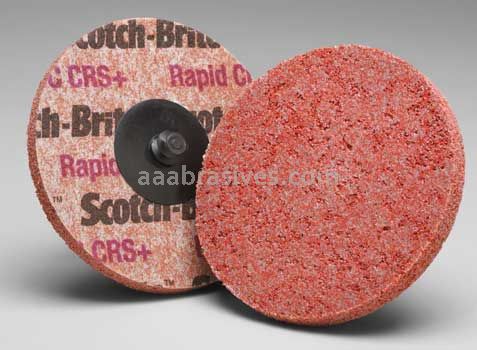 3M&trade; Scotch-Brite&trade; Roloc&trade; 7010365563 3 x 1/8 x NH 9C XCS+ Rapid Cut Unitized Wheel TR