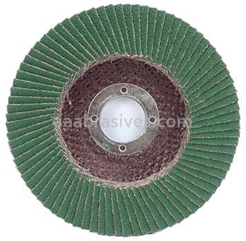 4-1/2 x 7/8 40 Grit Merit Premium Zirconia Plus Type 29 R801 Powerflex Flap Discs