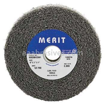 6 x 1 x 1 S/C Fine Merit Convolute Clean & Finish Wheel