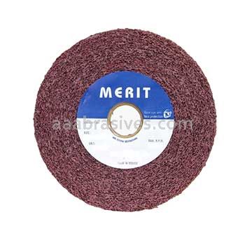 6 x 2 x 1 A/O Medium Merit Metal Finishing Wheel 5 Density Convolute Wheels