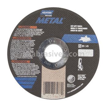 Norton 4 x .040 x 5/8 Metal Type 01 Straight Wheels D Sides Reinforced