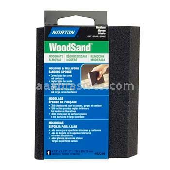 Norton 4-7/8 x 3-1/2 x 1 80 Norton Molding & Millwork (Handy Pack) Medium Sanding Sponges (Retail Pack)