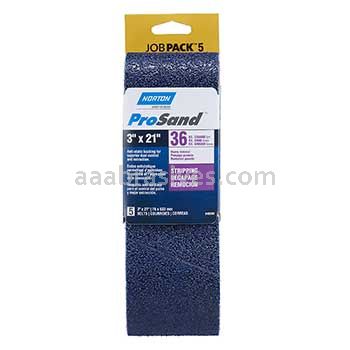 Norton 3 x 21 In. ProSand Cloth Portable Belt 36 Grit R831 ZA