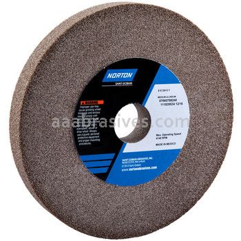 Norton 6 x 3/4 x 1 Gemini Alundum Med 60/80 Bench Wheel