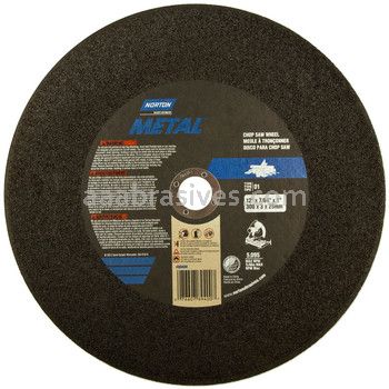 Norton 12 x 7/64 x 1 Metal Type 01 Straight Wheels