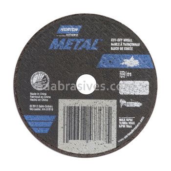 Norton Abrasives 07660789453 4 x .035 x 3/8 Norton Metal Type 01 Straight Wheels