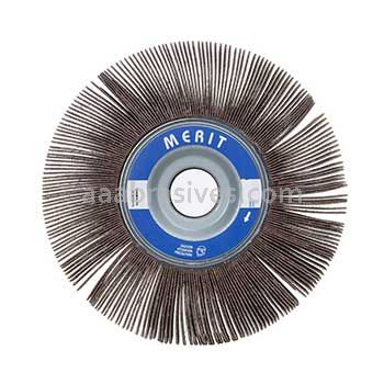 16 x 2 x 1-3/4 240 Grit Merit Grind-O-Flex Large Diameter Flap Wheels