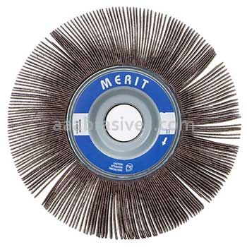 6 x 1/2 x 1 /80 /Merit Grind-O-Flex /Large Diameter Flap Wheels