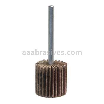 1 x 5/8 x 1/4 180 Merit Super Finish Mini Grind-O-Flex Small Diameter Flap Wheels With 1/4" Steel Shank