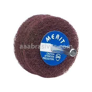 Merit Abrasives 08834131554 2 x 1 Med 4 Ply Merit Disc Wheel - Spindle Mounted (1/4)