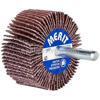 2 x 1 x 1/4 40 Grit Merit Metal Alo Small Diameter Flap Wheel