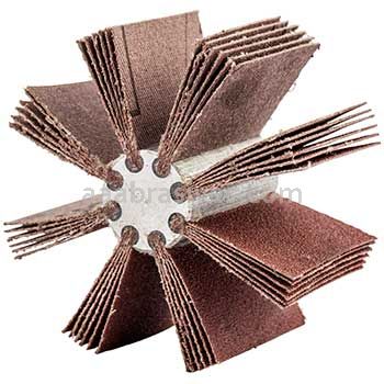2 to 2-1/2 120 B-810 Merit Aluminum Oxide Bore Polishers