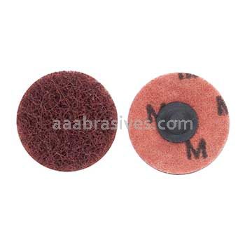 2" Merit A/O Medium Type 3 High Strength Buffing Quick Change Discs