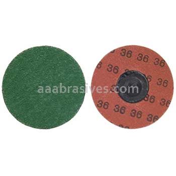 3" 36 Grit Merit Zenith Ceramic Fiber F986 Quick Change Discs T3