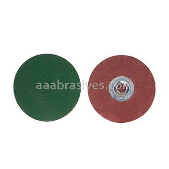2" 80 Grit Merit Zenith F986 Ceramic Fiber T2 Quick Change Discs