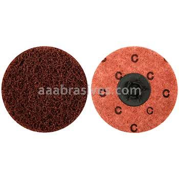 3" Merit A/O Coarse Type 1 PLD Buffing Discs with Locking Attachment