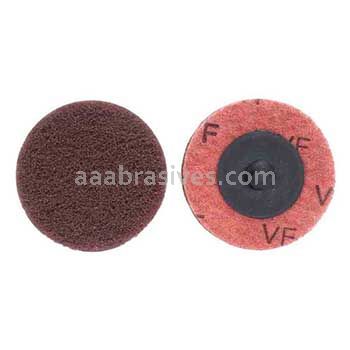 2" Merit A/O Very Fine Type 3 Buffing Discs with Quick Change Locking Attachment