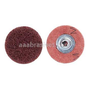 Merit Abrasives 08834166398 3" Merit A/O Medium Type 2 Buffing Discs with Quick Change Locking Attachment