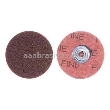 Merit Abrasives 08834166399 3" Merit A/O Fine Type 2 Buffing Discs with Quick Change Locking Attachment