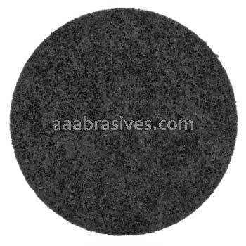 Merit Abrasives 08834167644 7" Blank A/O Extra Coarse Black Surface Prep Discs with Hook & Loop Fastening System