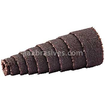 3/4 x 2 x 3/16 60 Grit Merit A/O Full-Tapered Spiral Rolls