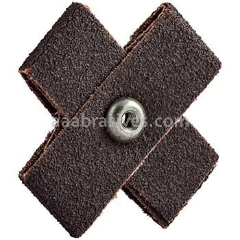 2 x 2 x 3/4 /60 / 8-32 /Merit Aluminum Oxide (8 Ply) /Cross Pads