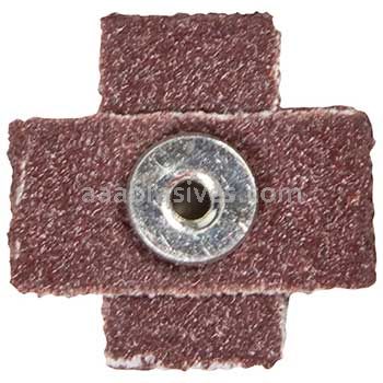 2-1/2 x 2-1/2 x 3/4 80 8-32 Merit Aluminum Oxide (8 Ply) Cross Pads