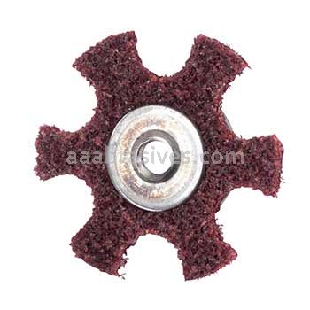 Merit Abrasives 08834185678 3 x 1/4-20 A/O Medium Surface Preparation Stars Type GD 1/4-20 Eyelet