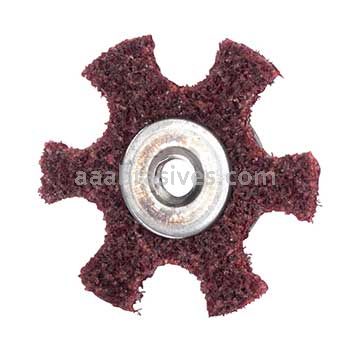 Merit Abrasives 08834185927 2 x 1/4-20 A/O Medium Merit Type GD Surface Preparation Stars 1/4-20 Eyelet