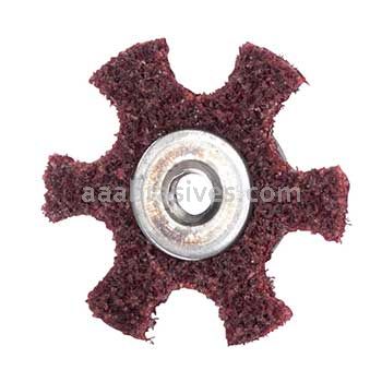 Merit Abrasives 08834185933 4 x 1/4-20 A/O Medium Merit Type GD Stars Surface Preparation Stars